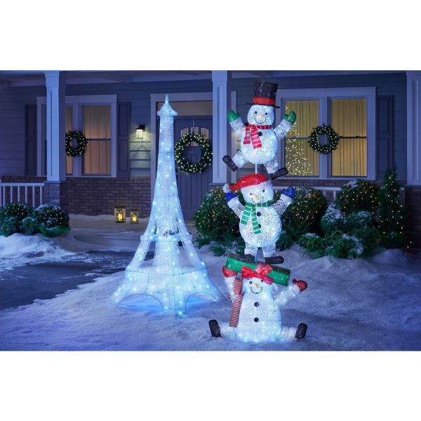 86 in led lighted twinkling eiffel tower