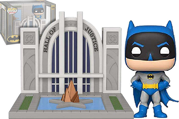POP TOWNS BATMAN 80TH HALL OF JUSTICE WITH BATMAN