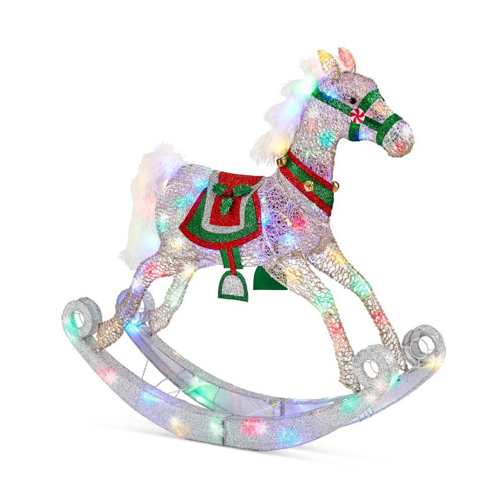 The 4' Twinkling Rocking Horse