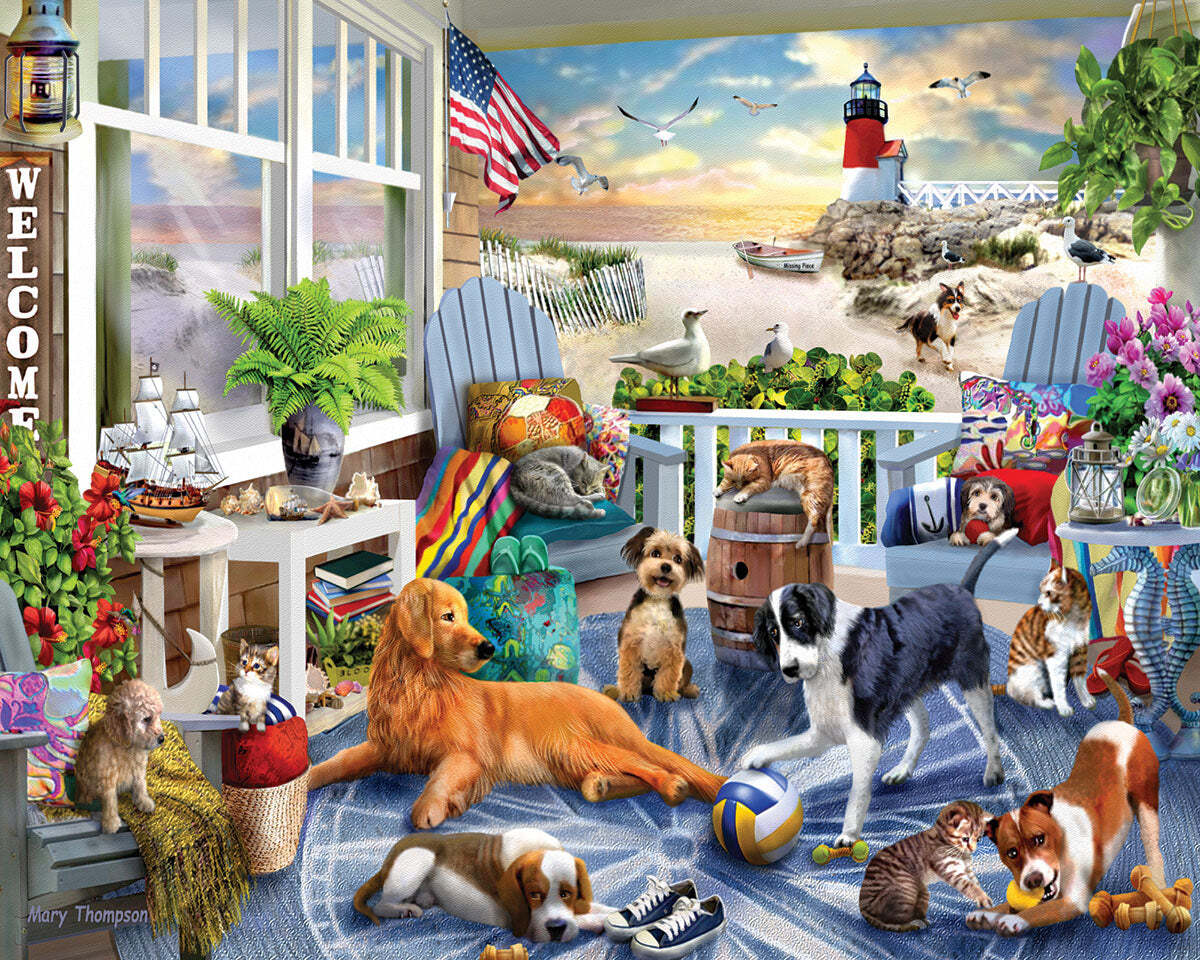 Happy Pets (1847pz) - 500 Piece Jigsaw Puzzle