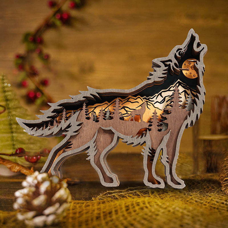 HOT SALE - Wolf Carving Handcraft Gift