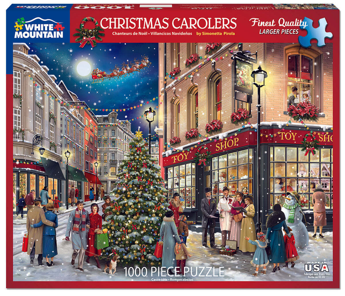 Christmas Carolers (1551pz) - 1000 Piece Jigsaw Puzzle