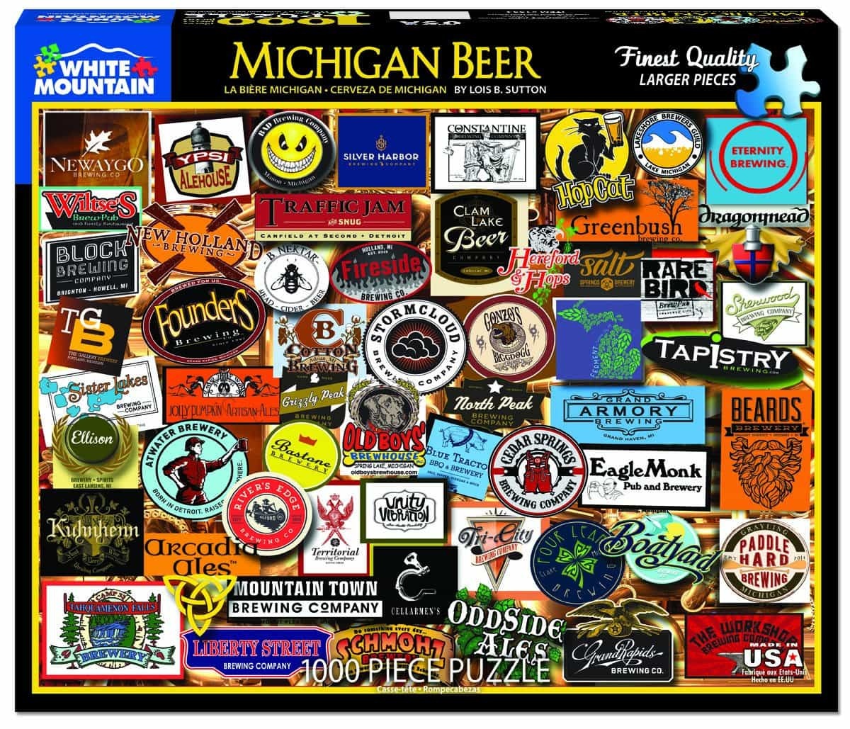 Michigan Beer (1334pz) - 1000 Piece Jigsaw Puzzle