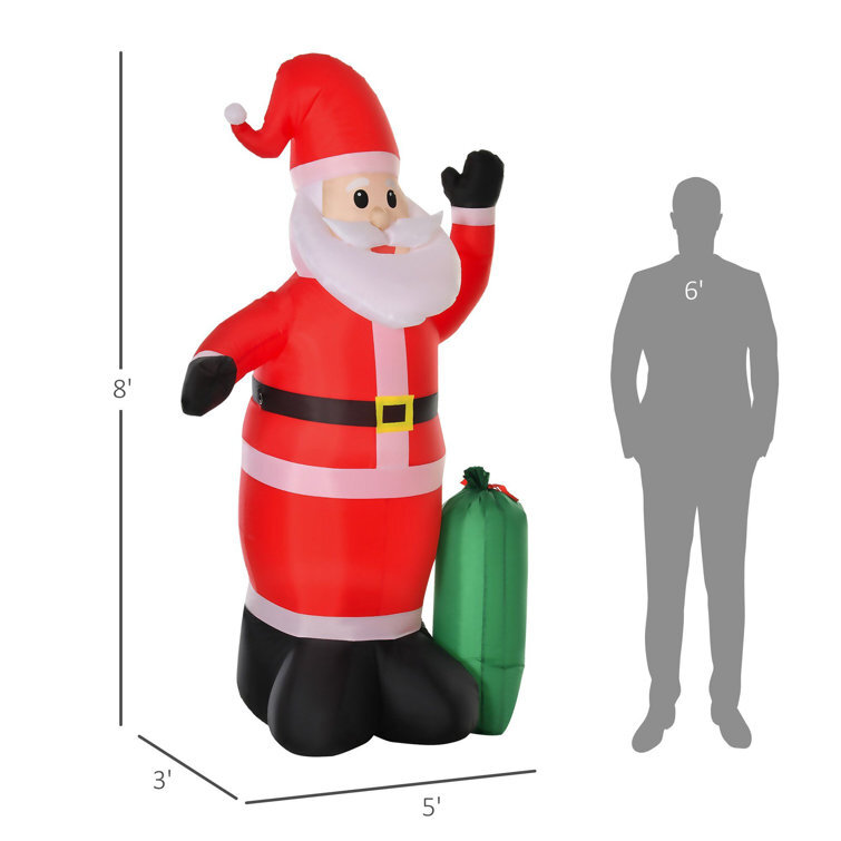 Outdoor Santa Claus Christmas Holiday Inflatable