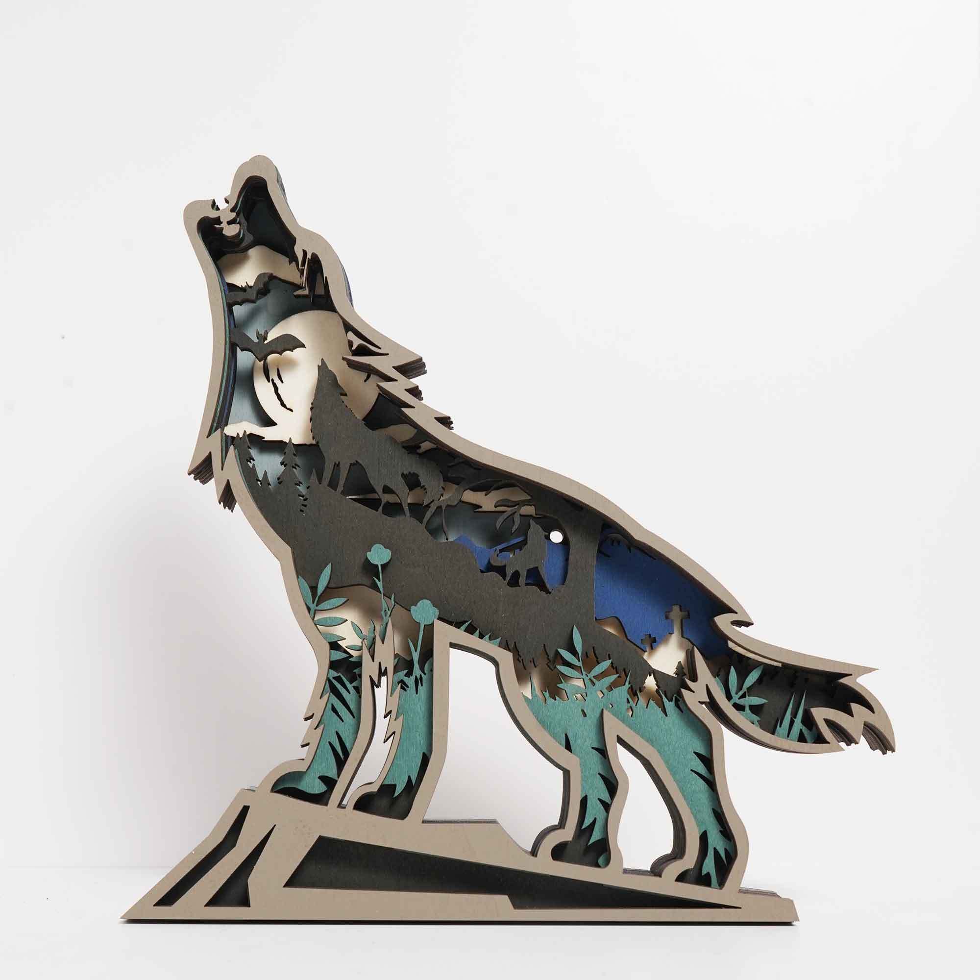 New Arrivals✨-Wolf Carving Handcraft Gift