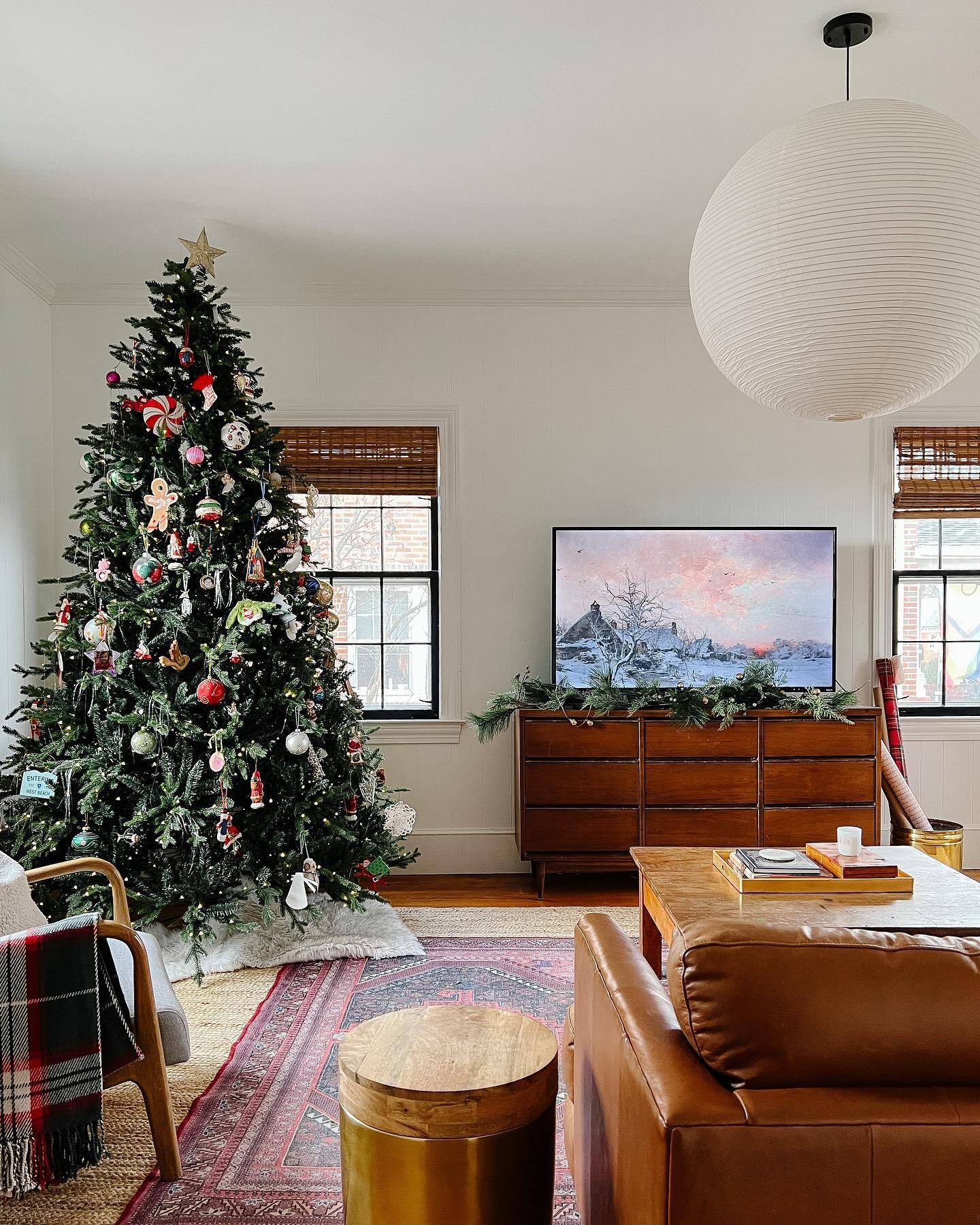 6.5' Scarlet Fir Artificial Christmas Tree with 600 Warm White Led Lights