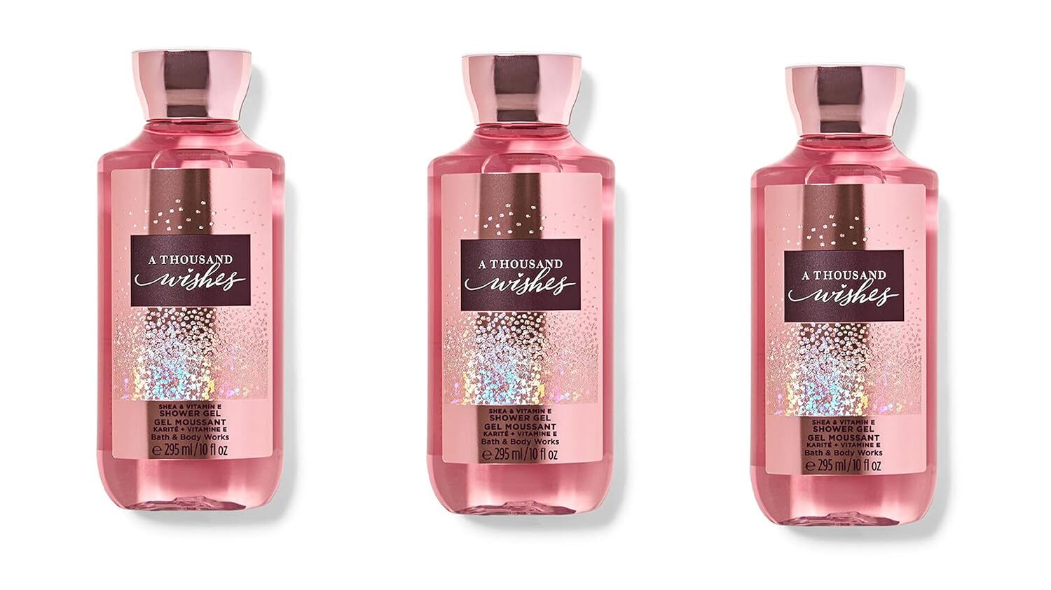 A Thousand Wishes by Bath and Body Works for Women - 10 oz Shower Gel - Pack of 3