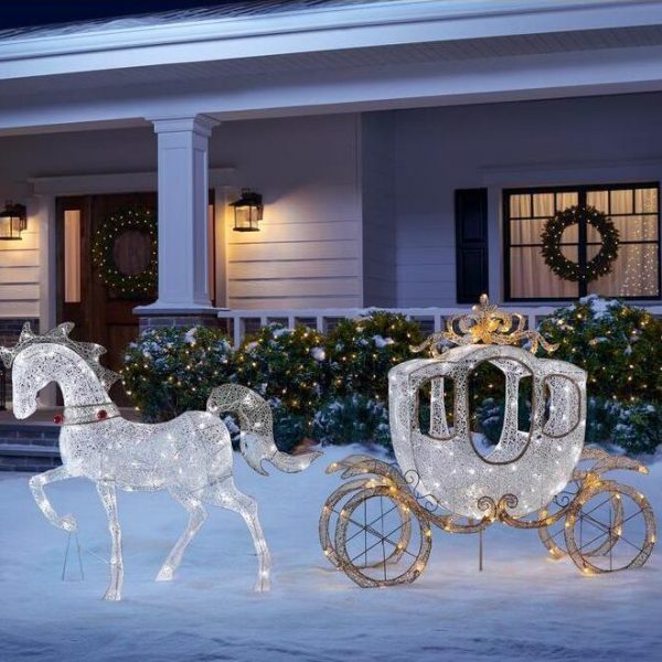 180 light led carriage with 43 in led horse
