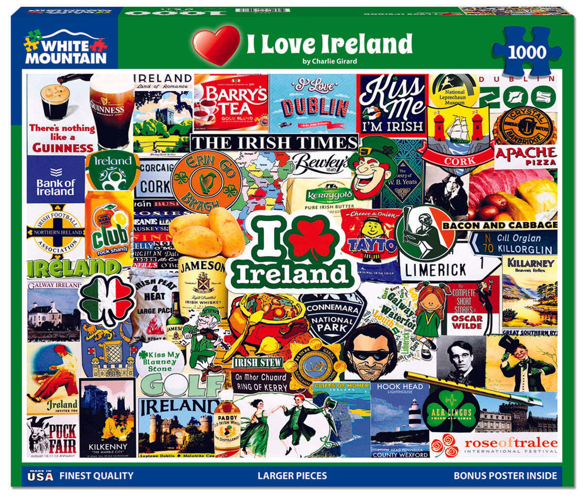 I Love Ireland (1774pz) - 1000 Piece Jigsaw Puzzle
