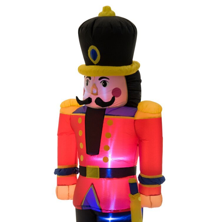 Nutcracker Toy Soldier LED Lighted Outdoor Air Blown Christmas Inflatable