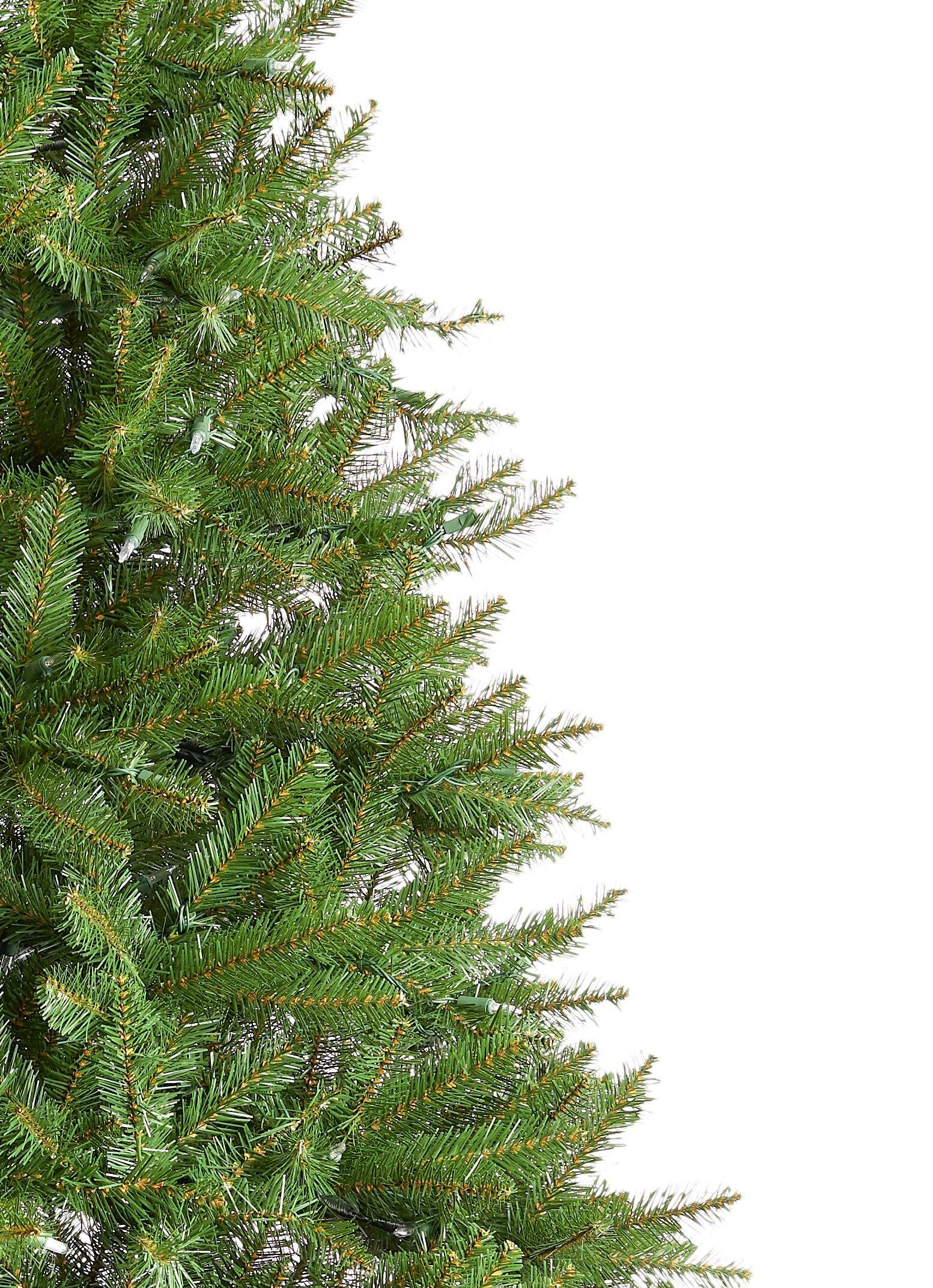 9' Yorkshire Fir Artificial Christmas Tree with 850 Warm White LED Lights