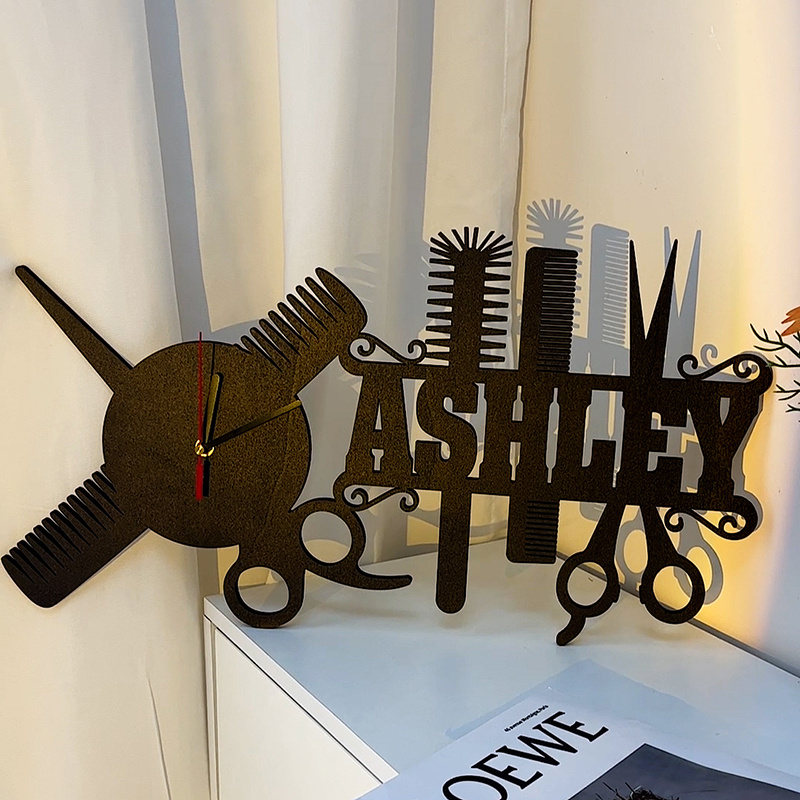Personalized Hairdresser Gifts Wall Clock