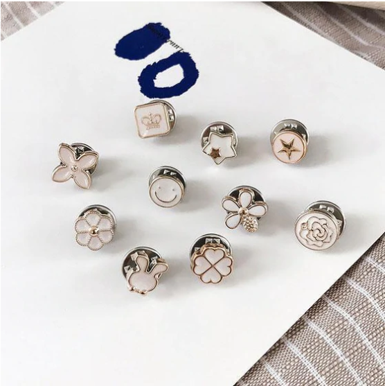 Buttons That Prevent Accidental Exposure of the Body (10 pcs Set)