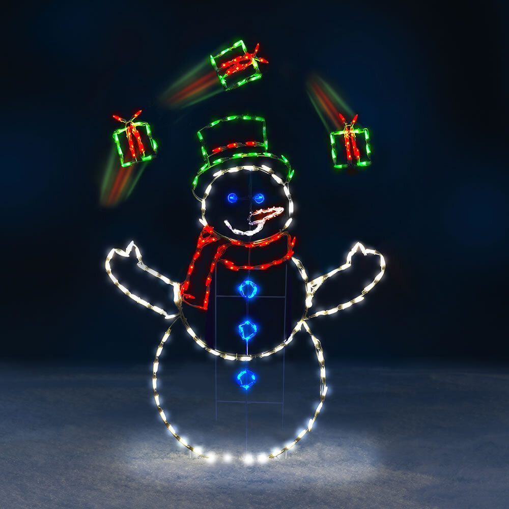 The 5' Animated Juggling Snowman
