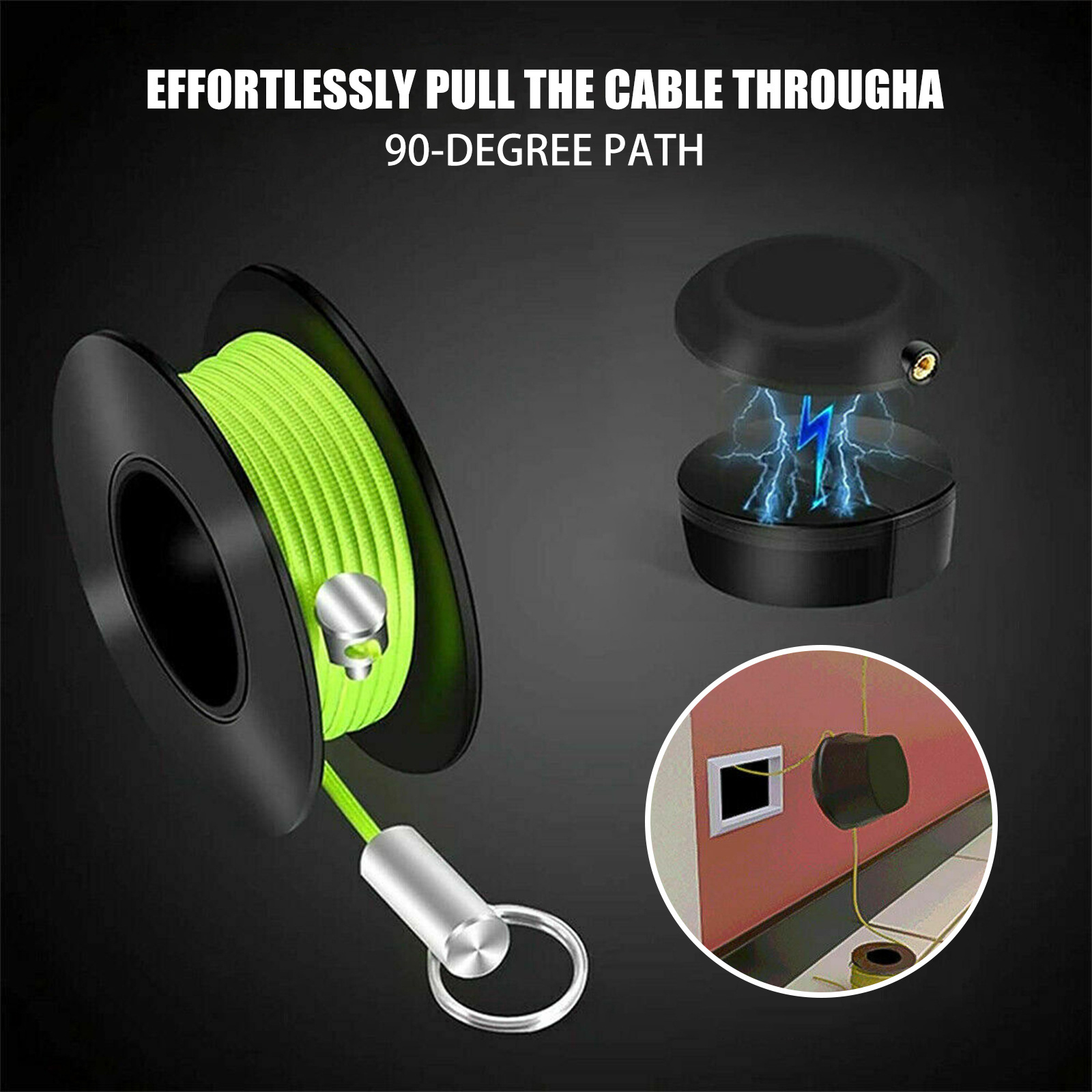 MAGNETIC CABLE GUIDE SYSTEM, 4 PIECES