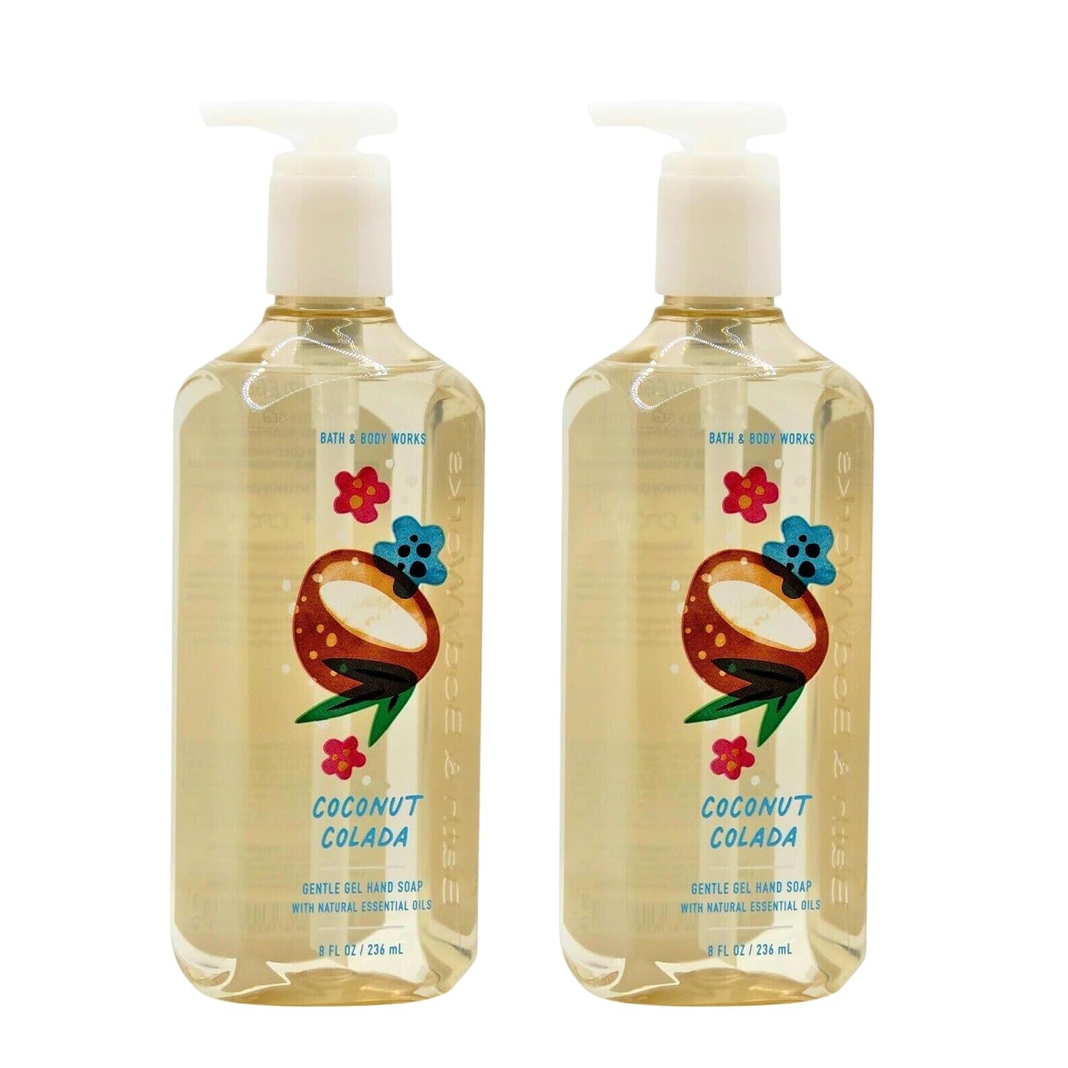 Bath & Body Works Gel Hand Soap 2-Pack 8oz/236mL Each (Marshmallow Pumpkin Latte)