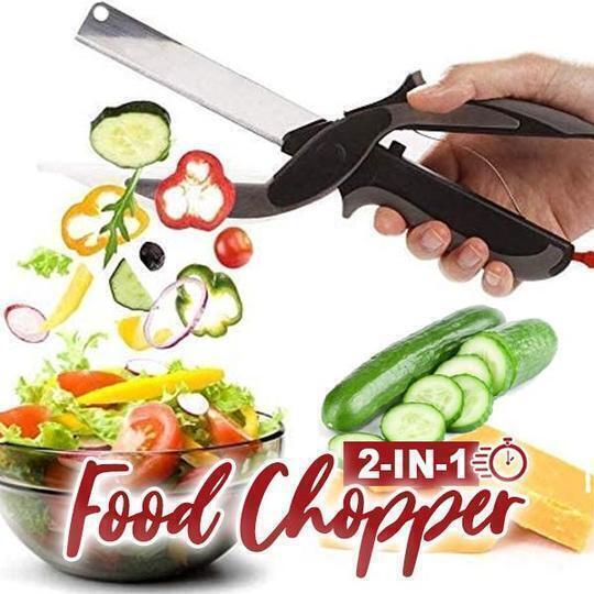 Multi-Function Smart Clever Cutter Scissor 2-in-1 Cutting Board Utility  Cutter Stainless Steel Outdoor Smart Vegetable Knife – THELOOTSALE