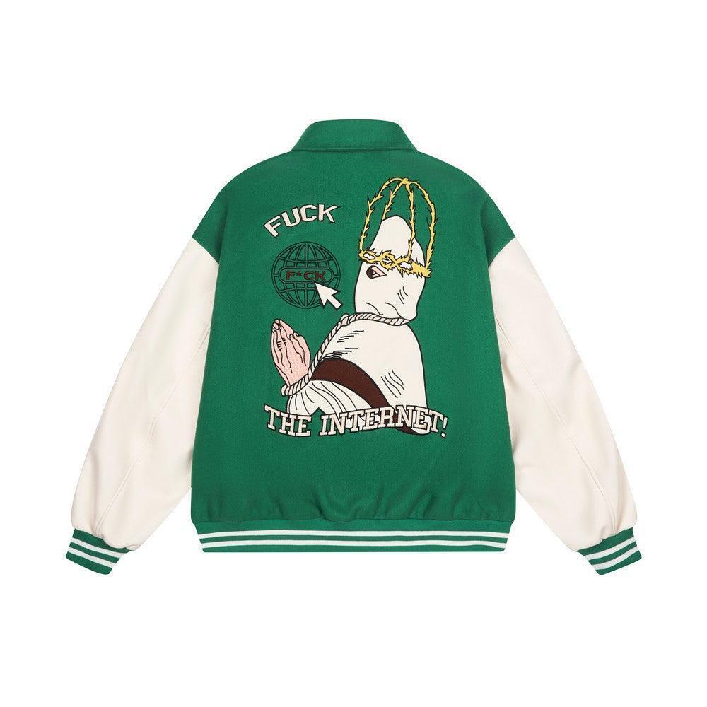 FTI Penitent Embroidered Varsity Jacket