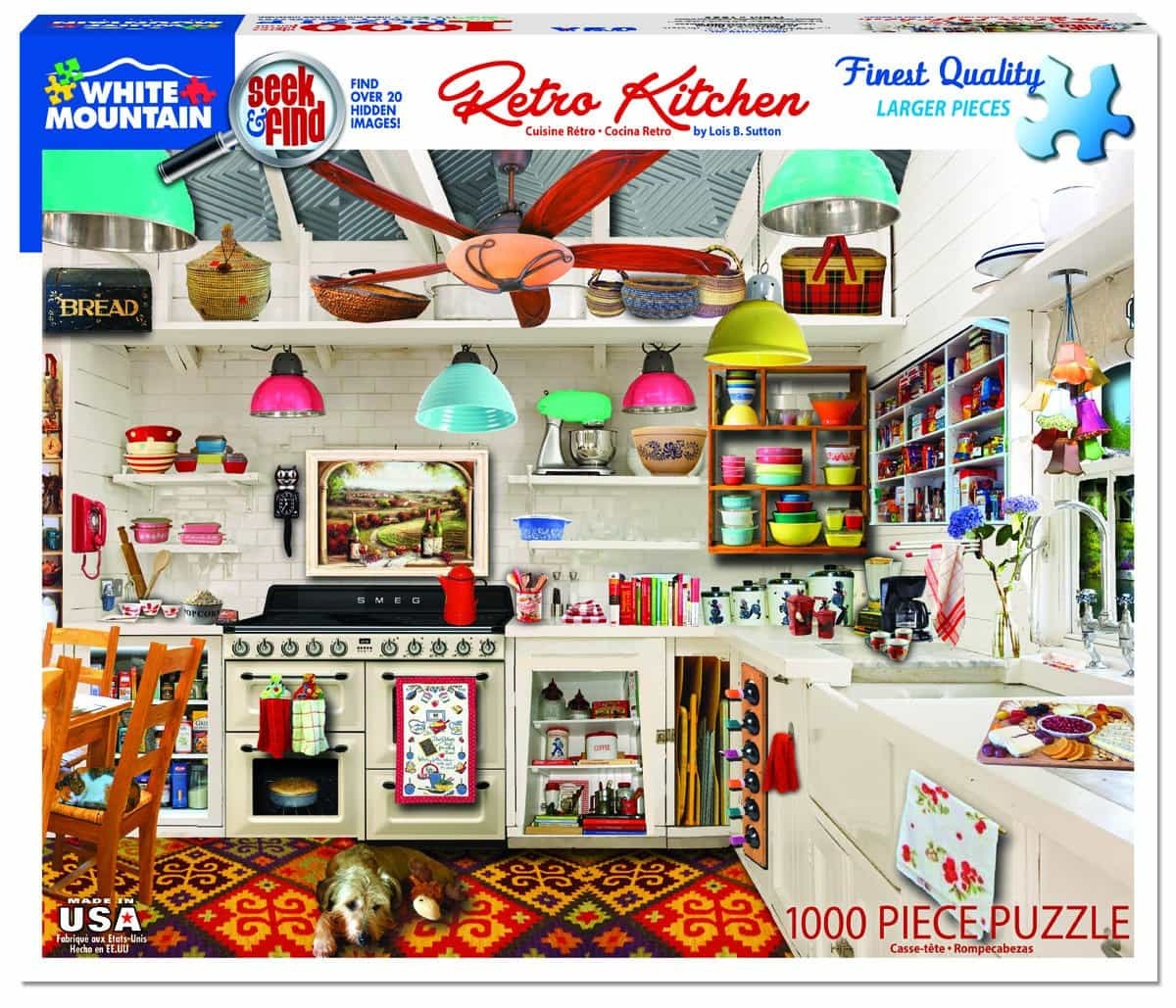 Retro Kitchen Seek & Find (1359pz) - 1000 Piece Jigsaw Puzzle