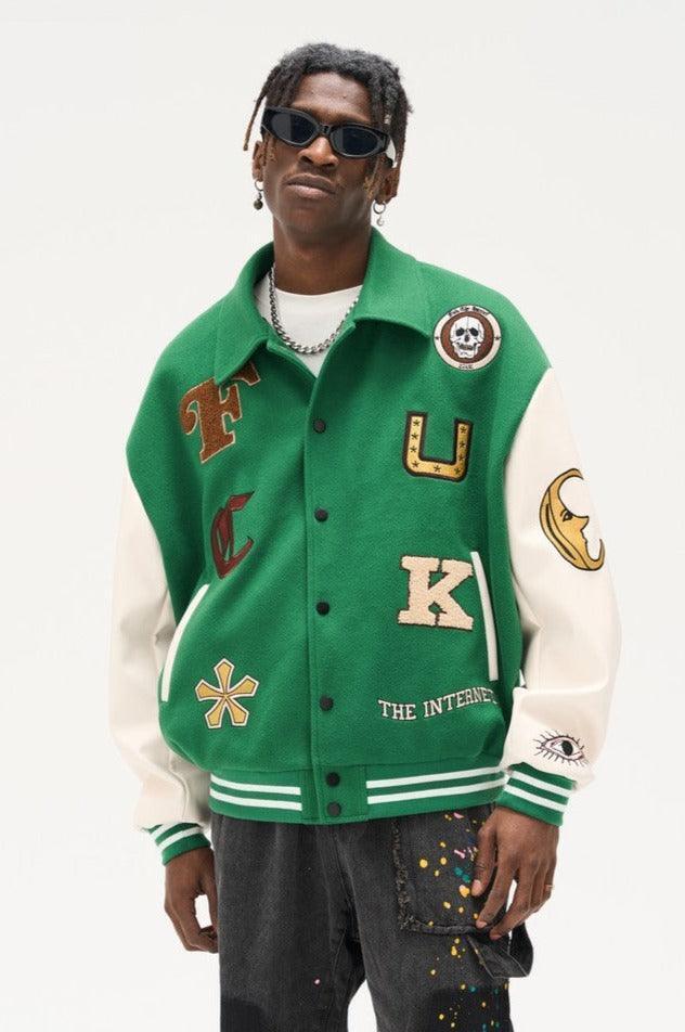 FTI Penitent Embroidered Varsity Jacket