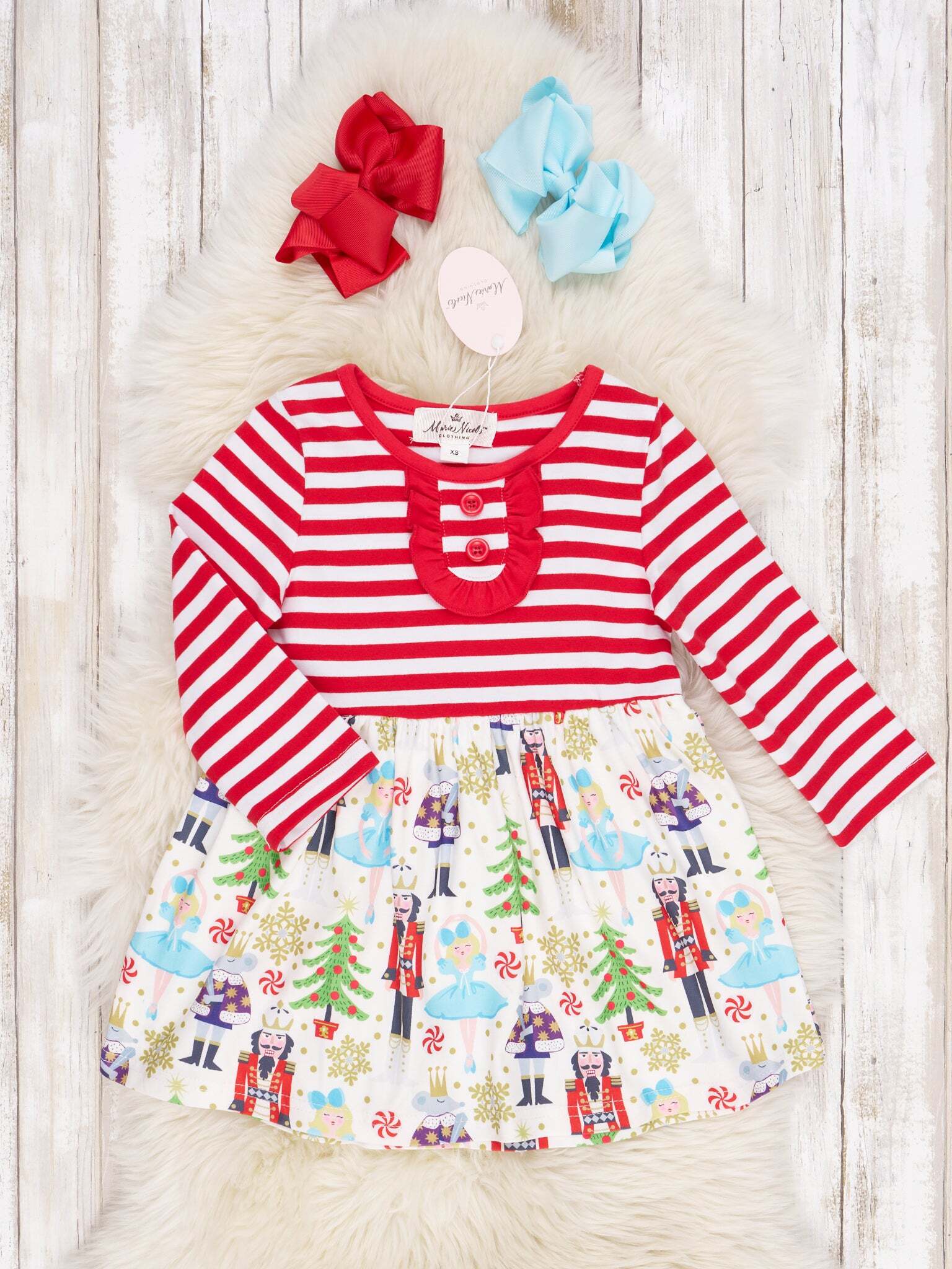Red Striped Nutcracker Dress pxk015913