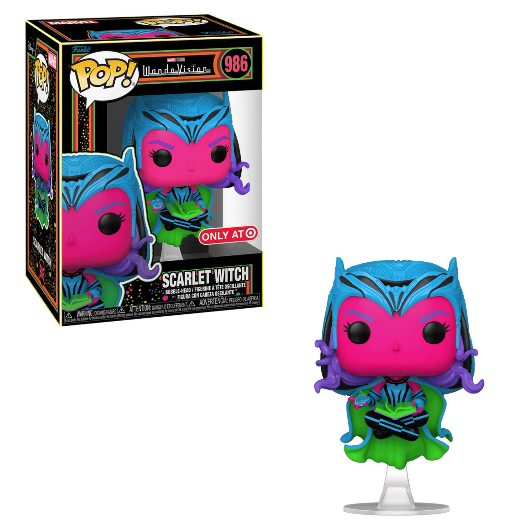 Scarlet Witch (Blacklight) Funko Pop! TARGET EXCLUSIVE