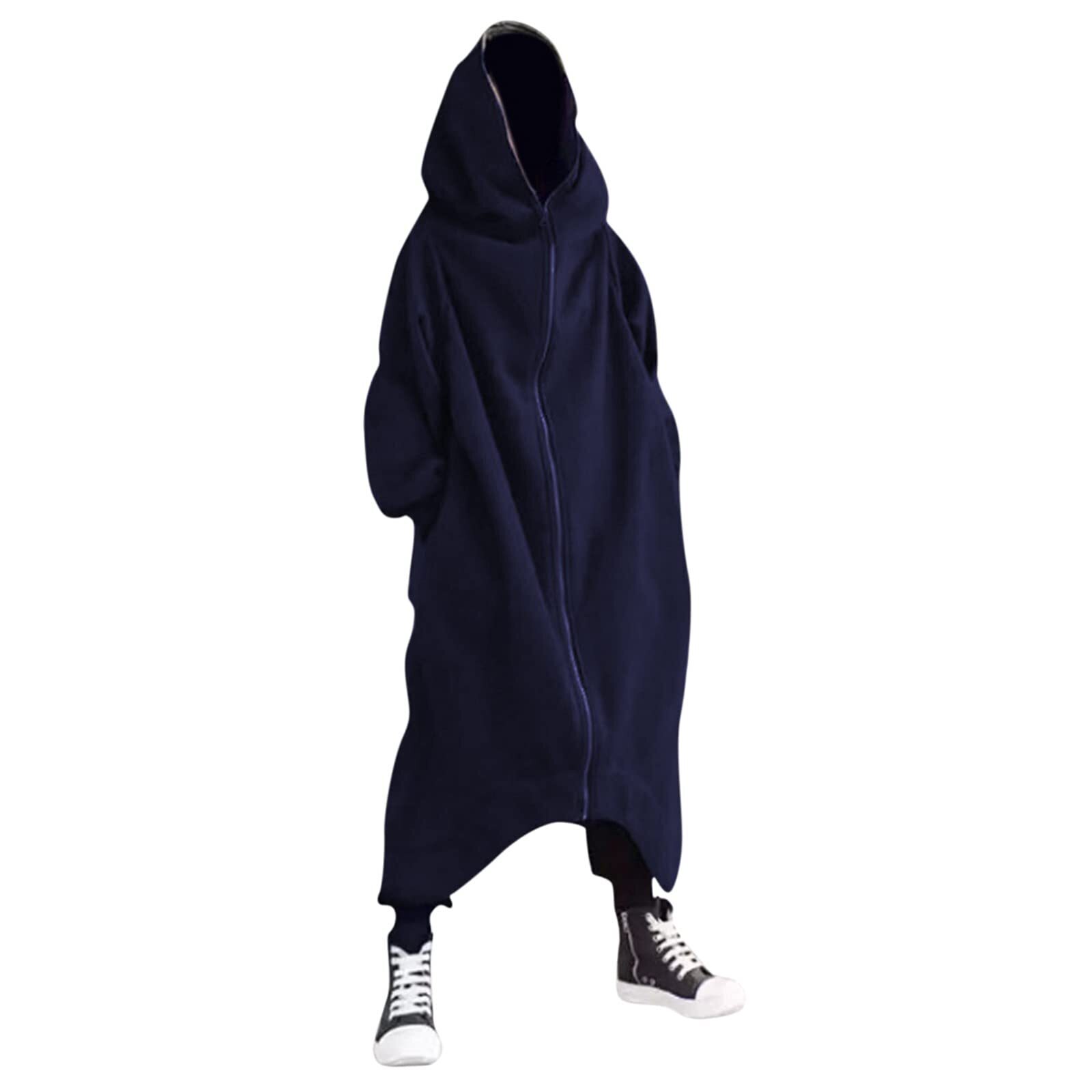 2022 Unisex Long Sleeve Hooded Nazgul Long Coat ( Customizable pictures and text )