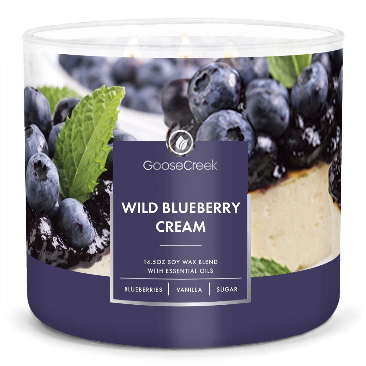 Wild Blueberry Cream Large 3-Wick Candle