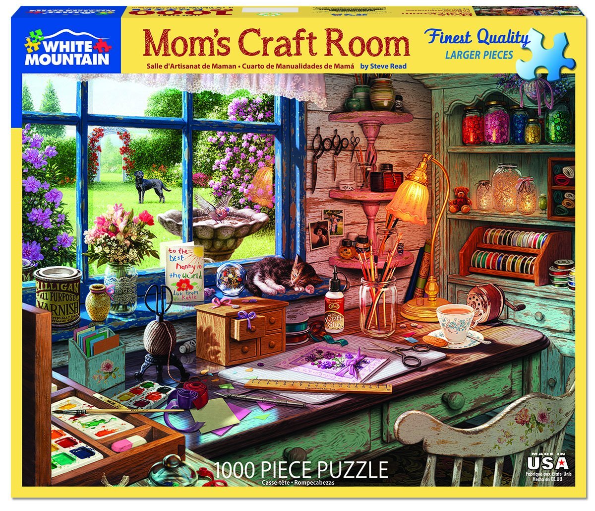 Mom’s Craft Room (1582pz) - 1000 Piece Jigsaw Puzzle