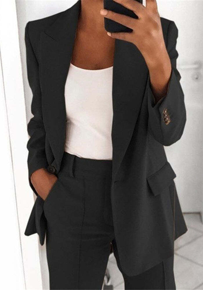 Truly Relaxed Easy Match Work Blazer and Pant Suit（⚡Clearance Sale）