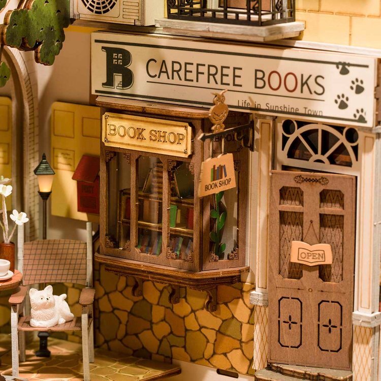 Garden House 3D Wooden DIY Book Nook - Hivkef