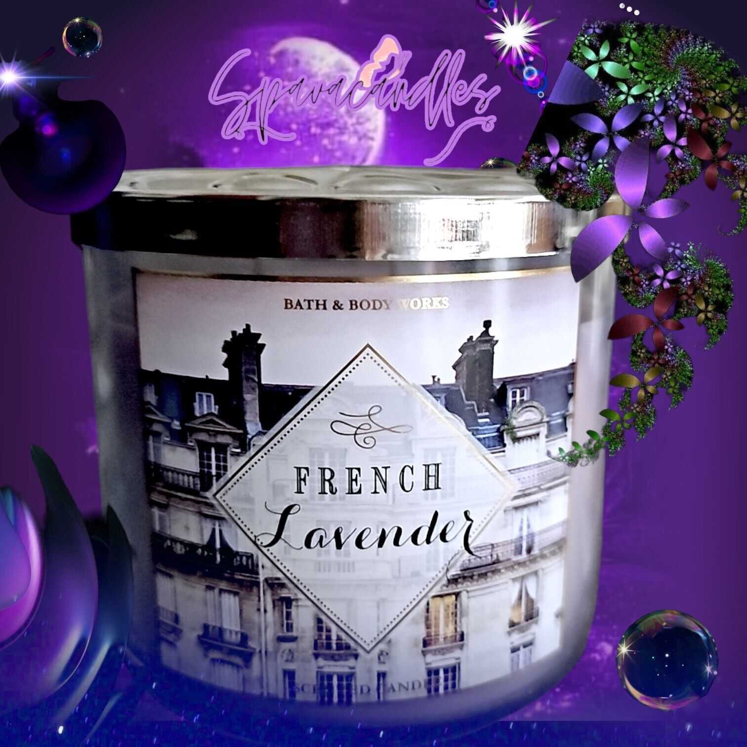 3 Wick Candle - French Lavender US Seller