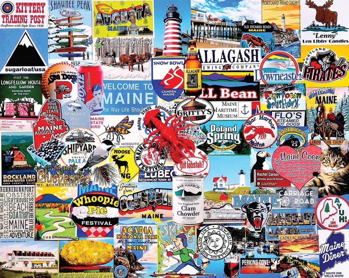 I Love Maine (1306pz) - 1000 Piece Jigsaw Puzzle