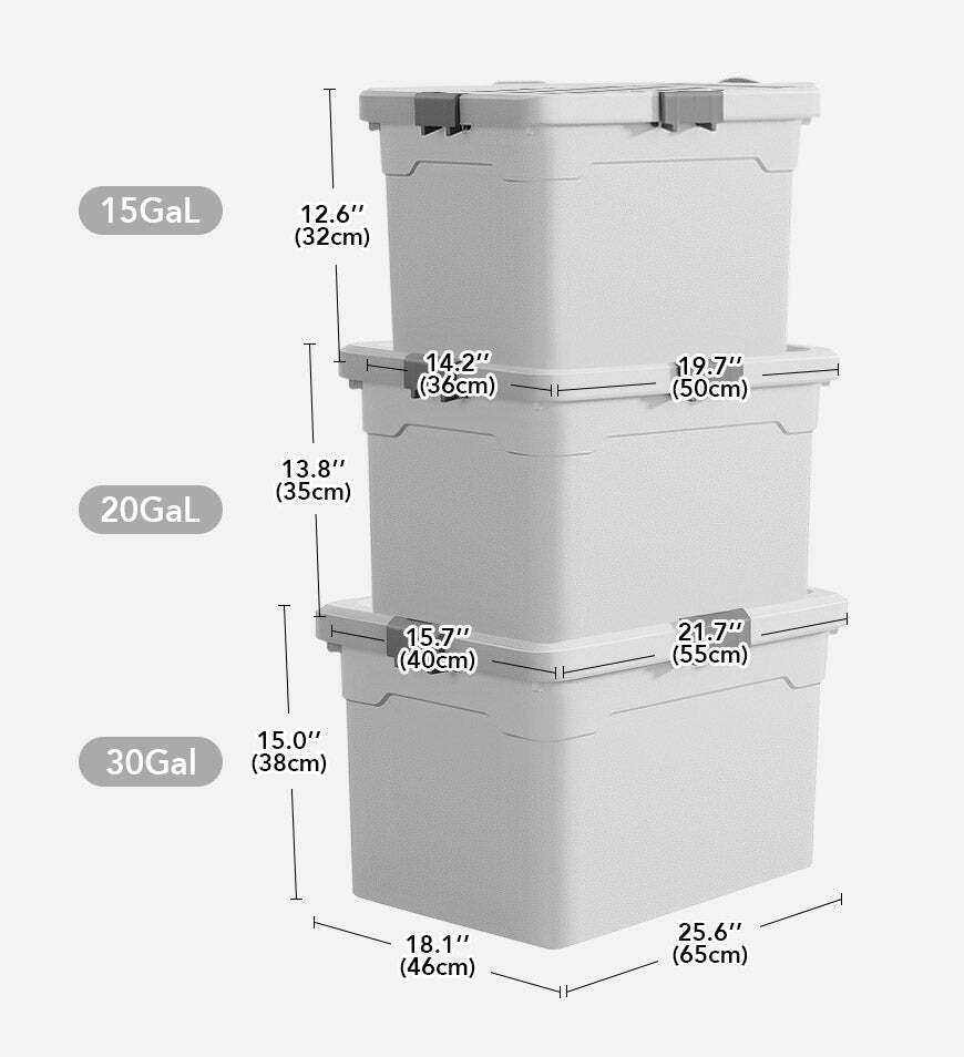 Joybos® Durable Stackable Wheeled Storage Containers with Lids Z18 QVC