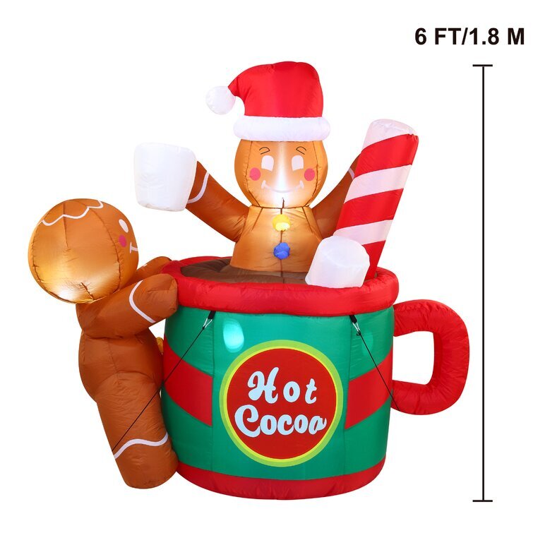 Cocoa Gingerbread Inflatable