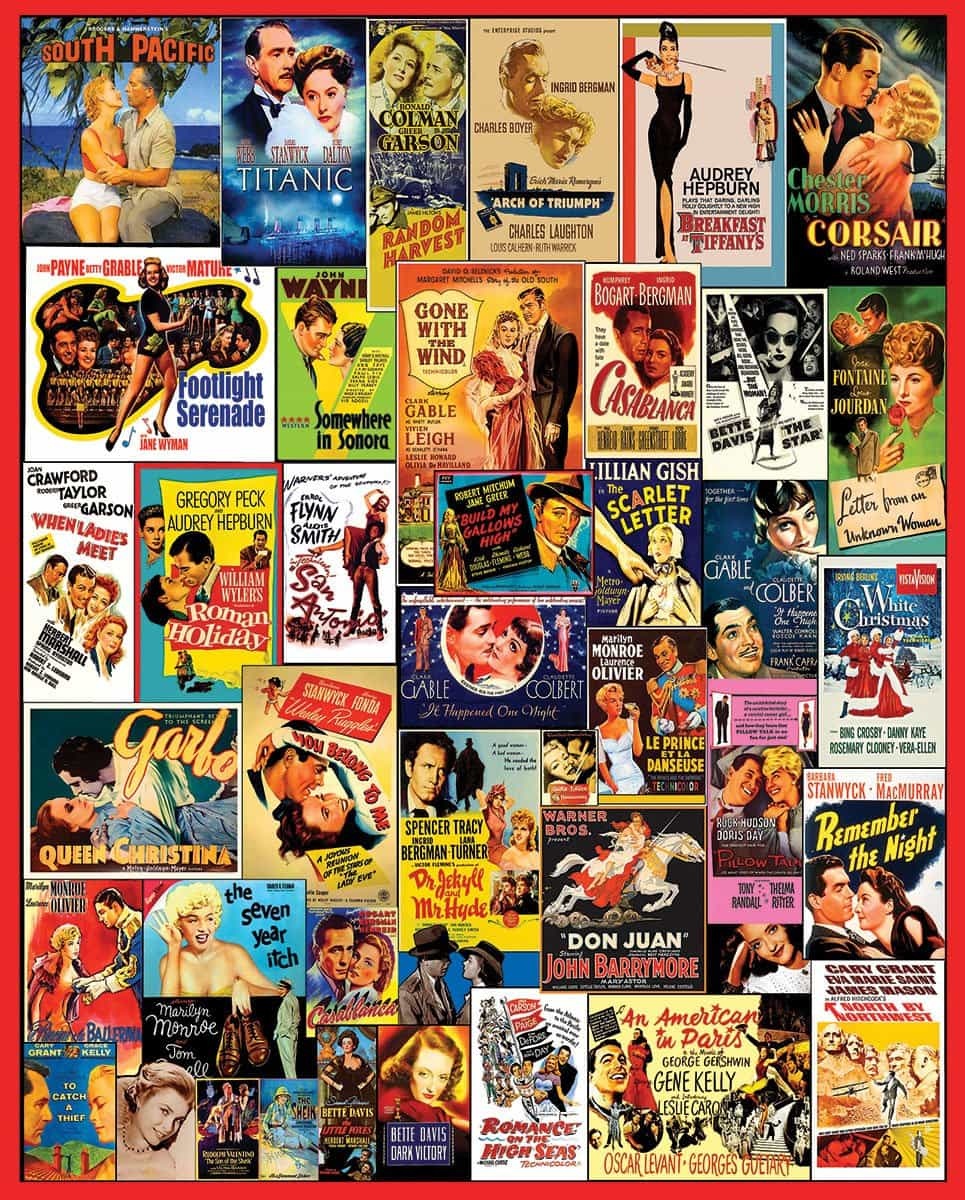 Movie Posters (1052pz) - 1000 Piece Jigsaw Puzzle