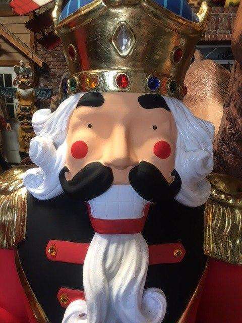 Nutcracker Soldier With Flag Life Size Christmas Statue
