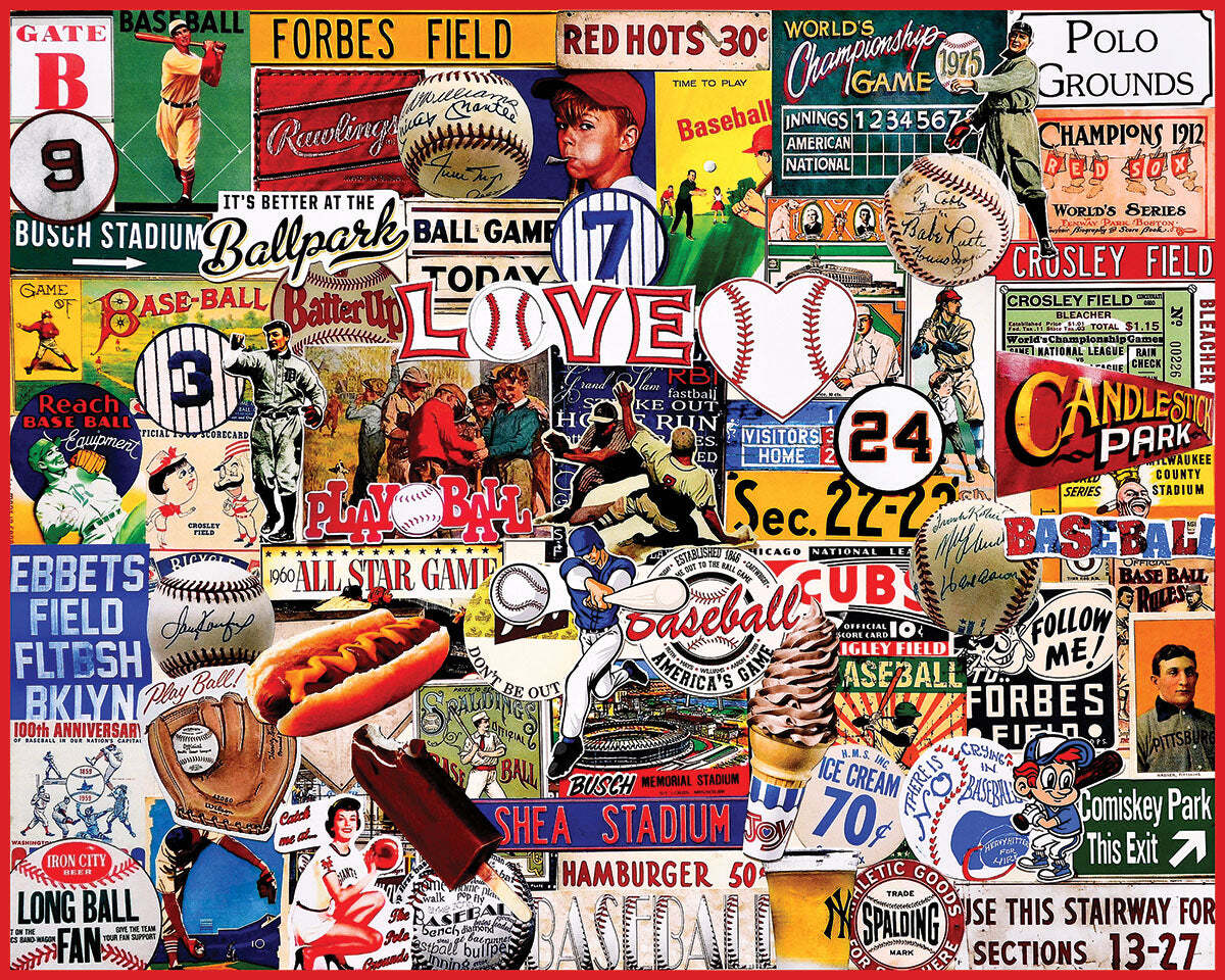 I Love Baseball (1748pz) - 1000 Piece Jigsaw Puzzle