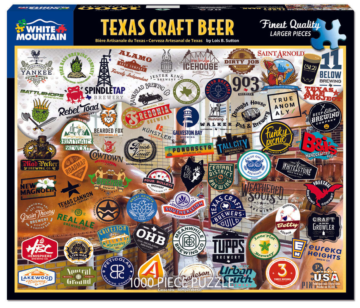 Texas Craft Beer (1656pz) - 1000 Piece Jigsaw Puzzle