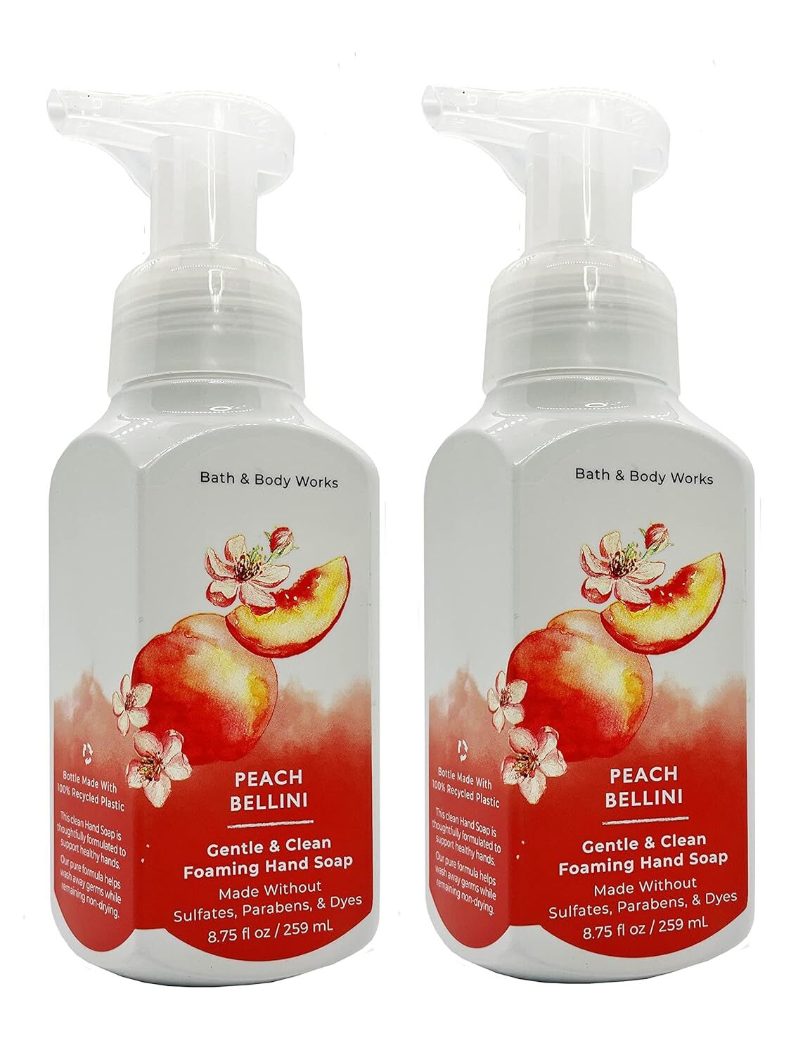 White Barn by Bath & Body Works Gentle Foaming Hand Soap in Mahogany Teakwood (2 Pack)