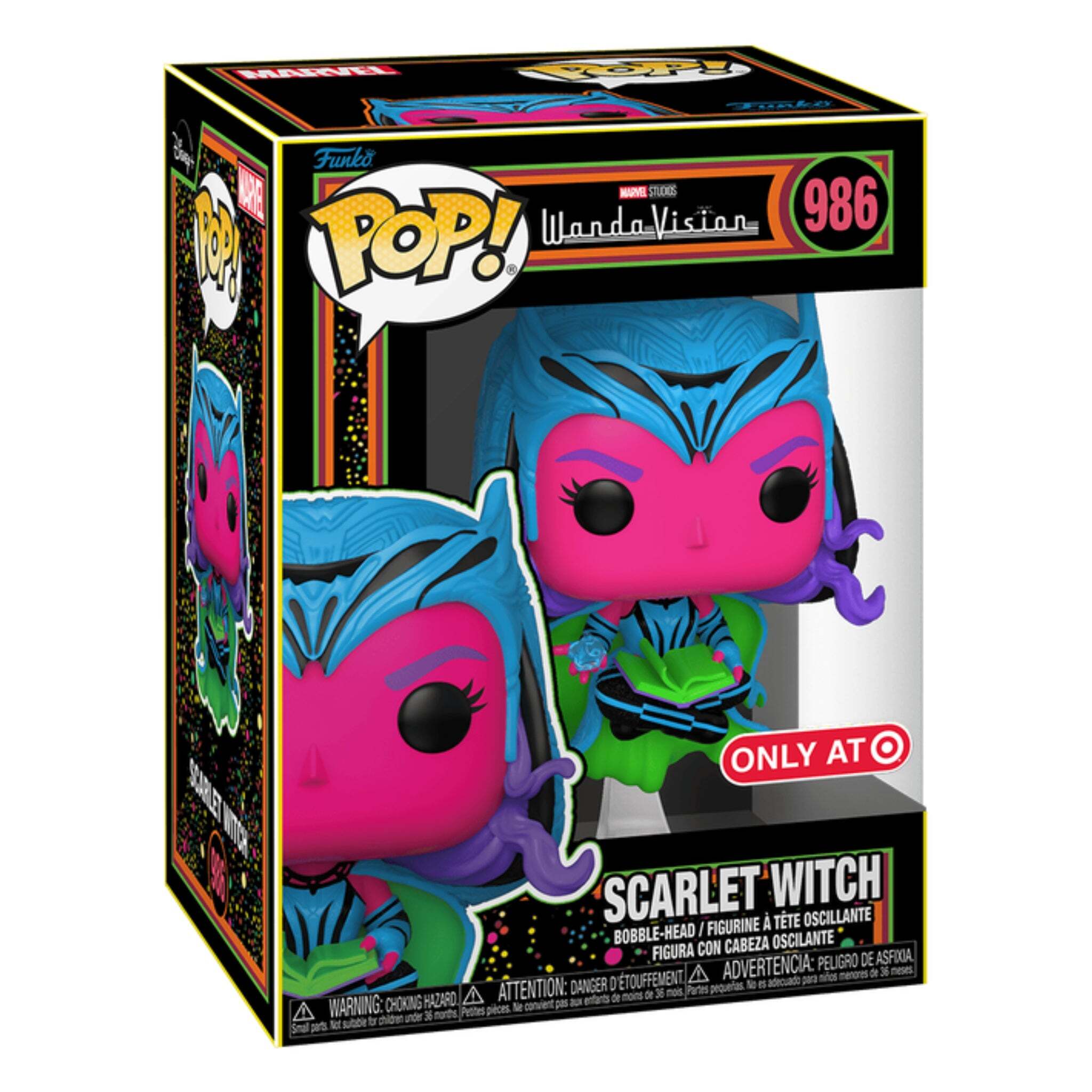Scarlet Witch (Blacklight) Funko Pop! TARGET EXCLUSIVE