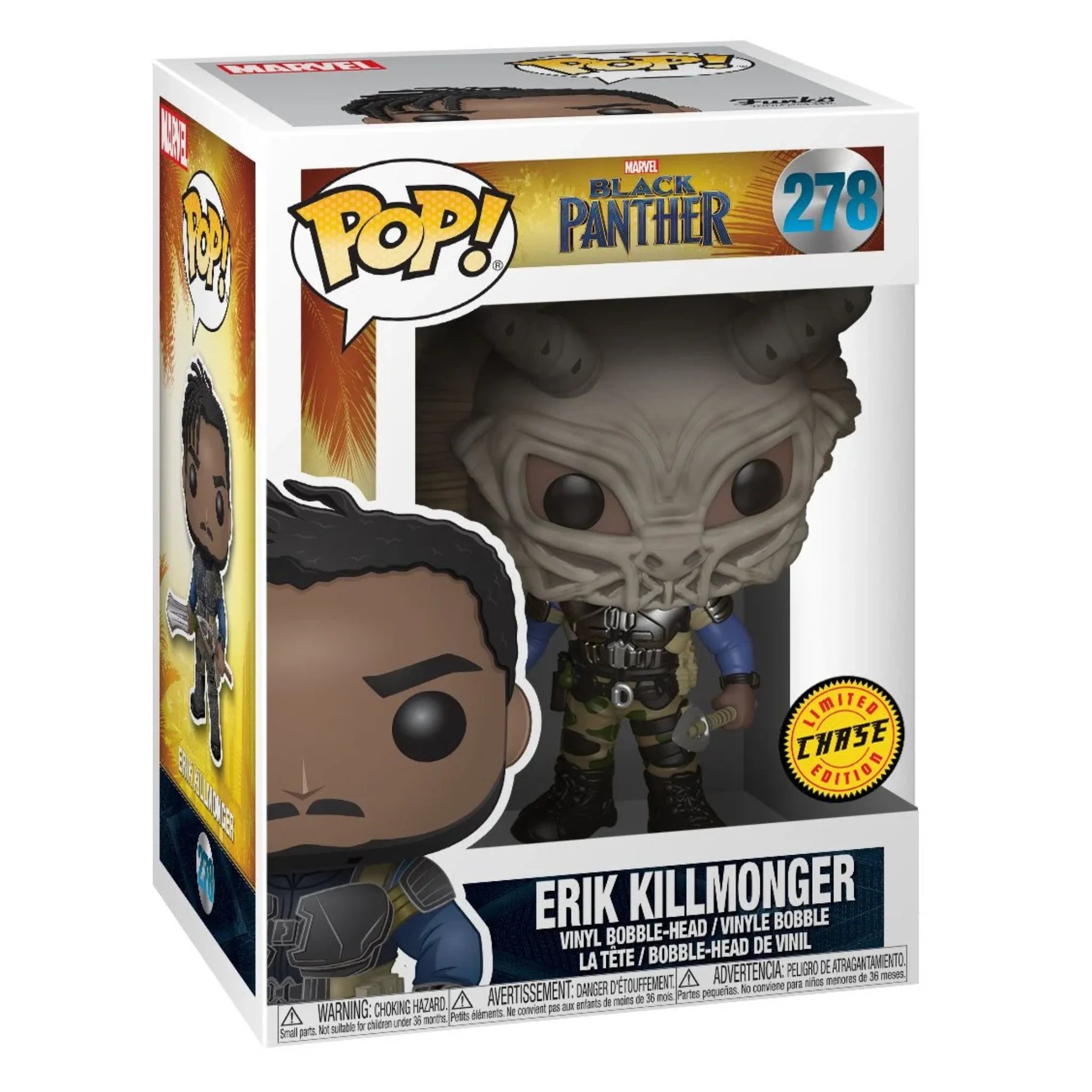 Erik Killmonger (Masked) Funko Pop! CHASE