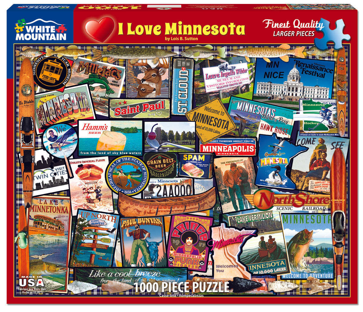 I Love Minnesota (1469pz) - 1000 Piece Jigsaw Puzzle