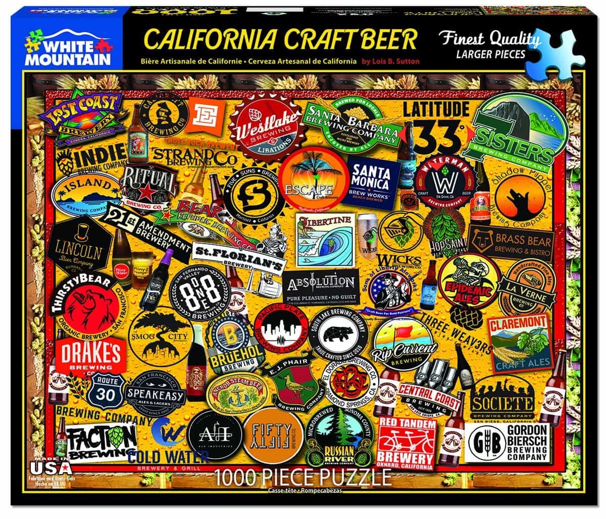California Craft Beer (1454pz) - 1000 Piece Jigsaw Puzzle