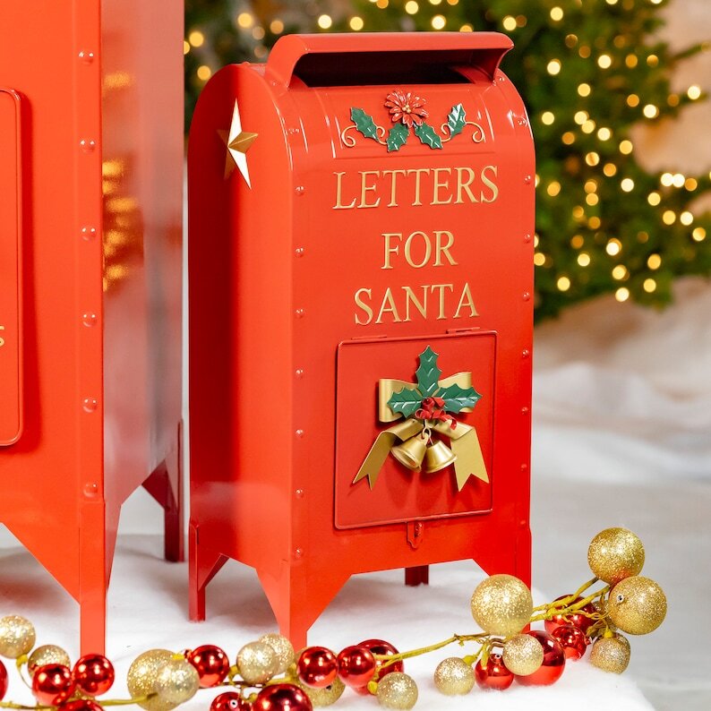 Letters for Santa Christmas Mailbox Decoration (Set of 3, 46